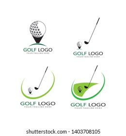 Golf Logo Template vector illustration icon design - Vector