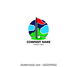 Golf Logo Template vector illustration icon design