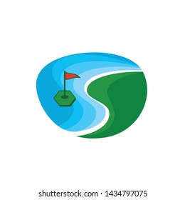 Golf Logo Template vector illustration icon design
