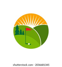 Golf Logo Template vector illustration icon design