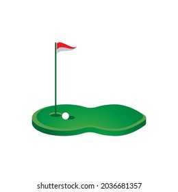 Golf Logo Template vector illustration icon design