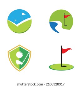 Golf Logo Template vector illustration icon design