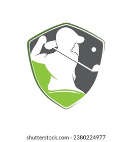 Golf Logo Template vector illustration icon design
