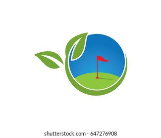 Golf Logo Template vector illustration icon design