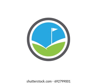 Golf Logo Template vector illustration icon design
