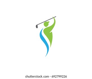 Golf Logo Template vector illustration icon design