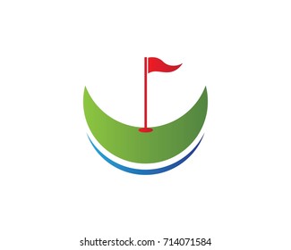 Golf Logo Template vector illustration icon design