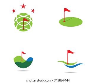 Golf Logo Template vector illustration icon design