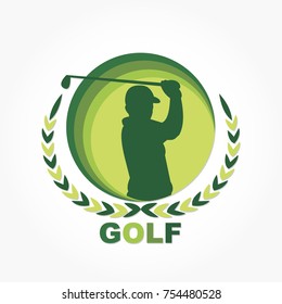 golf logo vector for golf club or golf tournament symbol