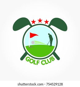 golf logo vector for golf club or golf tournament symbol