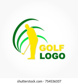 golf logo vector for golf club or golf tournament symbol