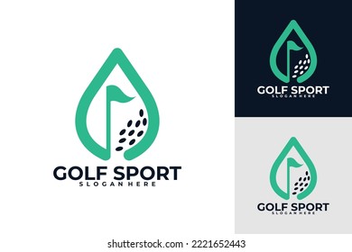 golf logo vector design template