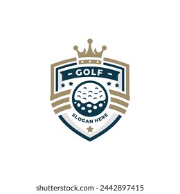 Golf logo vector. EPS 10 editable vector