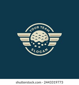 Golf logo vector. EPS 10 editable vector