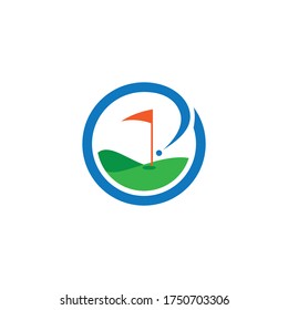 Golf logo vector icon design