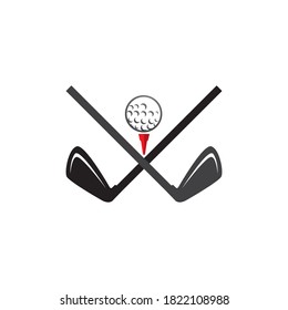 Golf logo vector icon illustration