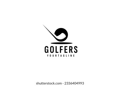 golf logo vector icon illustration