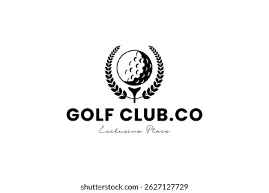 Golf logo vector icon illustration