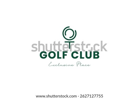 Golf logo vector icon illustration