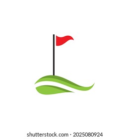 Golf logo vector icon stock illustration