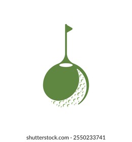 Golf Logo Vector Icon Template Illustration