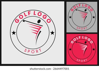 golf logo vector illustration design