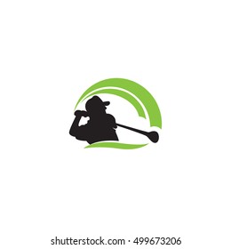 Golf Logo ,Golf vector illustration, Golf silhouette