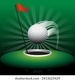 Golf logo vector illustration for use as a symbol for tournaments and golf courses.