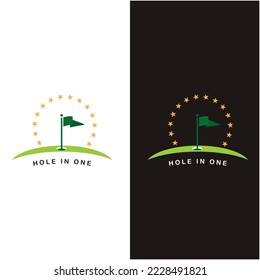 golf logo and vector with slogan template