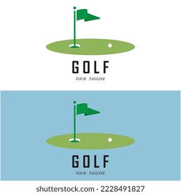 golf logo and vector with slogan template