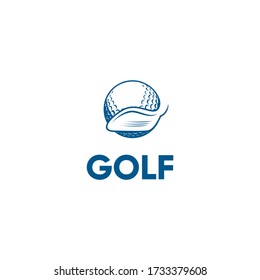 Golf logo vector, sport illustration.