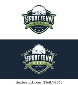 Golf logo vector template design illustration for golf club