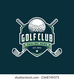 Golf logo vector template design illustration for golf club