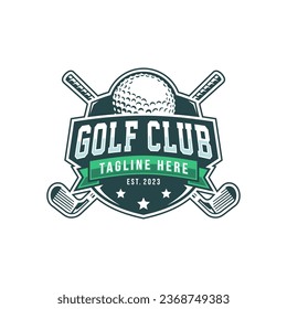 Golf logo vector template design illustration for golf club