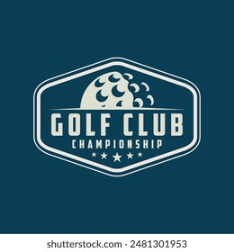 Golf logo vector template design illustration for golf club