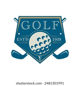 Golf logo vector template design illustration for golf club