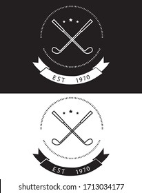 logo de golf vectorial vintage eps 10