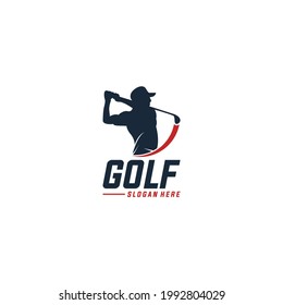 Golf Logo In White Background