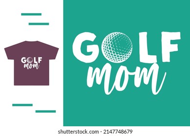 Golf-Mama-Geschenk-Shirt-Design 