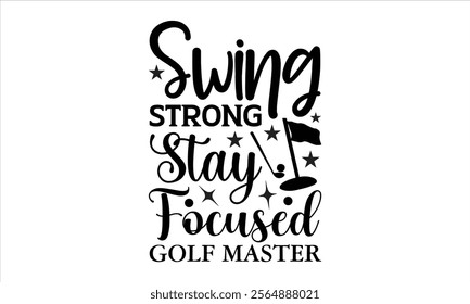 Golf Master -Designer T-Shirts vector  illustrator eps