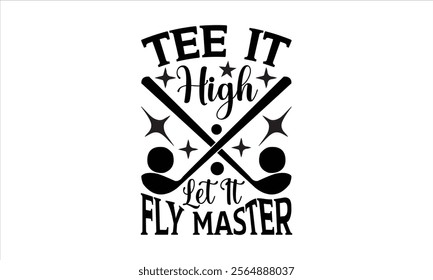 Golf Master -Designer T-Shirts vector  illustrator eps