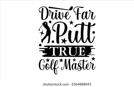 Golf Master -Designer T-Shirts vector  illustrator eps