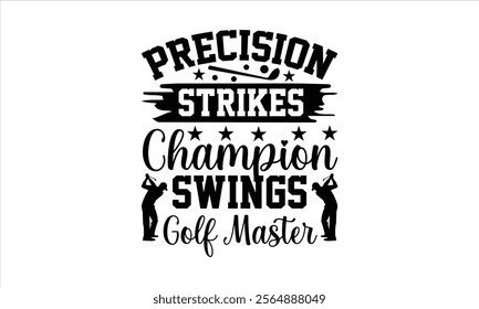 Golf Master -Designer T-Shirts vector  illustrator eps