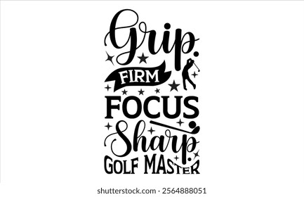 Golf Master -Designer T-Shirts vector  illustrator eps