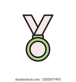 Golf Medal Icon Vector Illustration