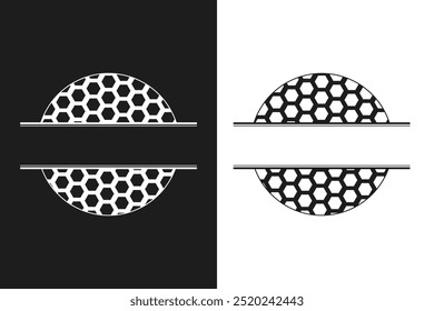 Golf Monogram silhouette, Golf Monogram Vector, Golf  illustration, Sports Monogram Vector, Sports silhouette, silhouette