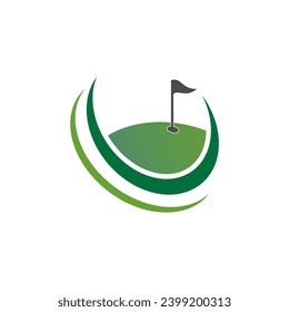 icono del golf de la naturaleza en el deporte terrestre.