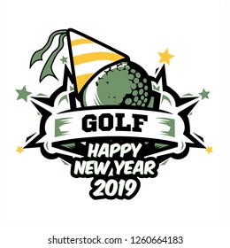  Golf New Year Logo 02