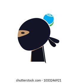 Golf Ninja Logo Icon Design