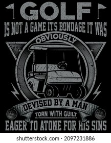el golf no es un juego su bondage era obviamente un diseño de camisetas